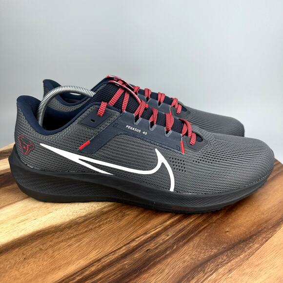 Nike Zoom Pegasus 40 NFL Houston Texans Men's Size 15 DZ5962-001 Running Shoes - Picture 1 of 9